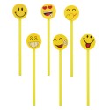 Stylos avec émoticônes Pack de 6 unités