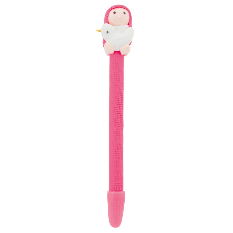 Stylo rose communion fille