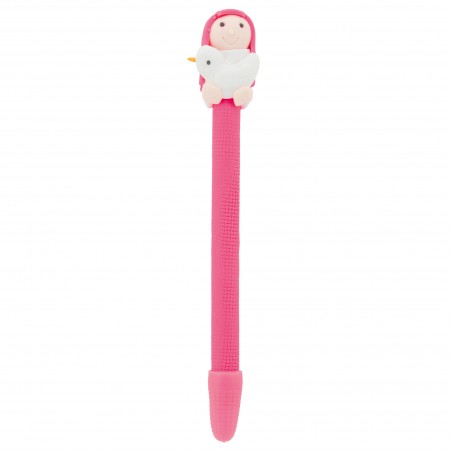Stylo rose communion fille