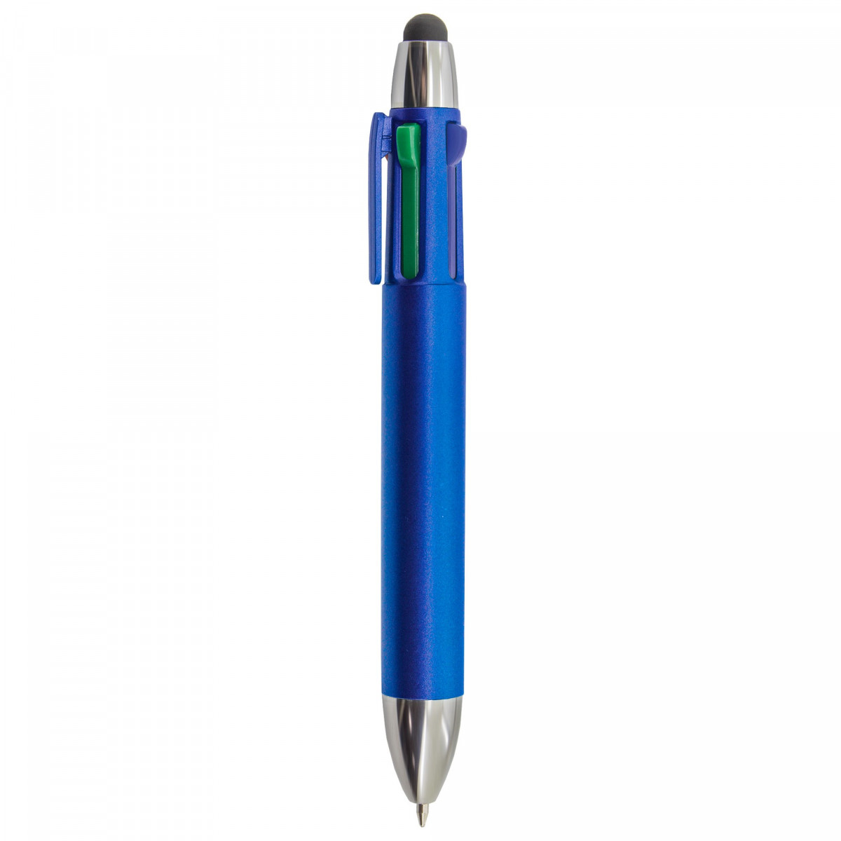 Stylo bleu avec quatre couleurs