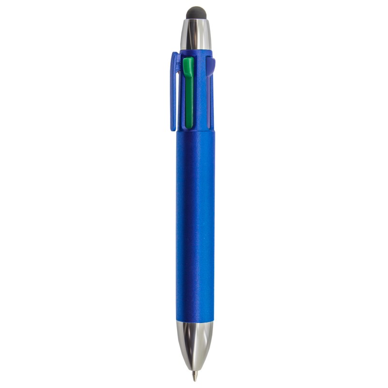 Stylo bleu avec quatre couleurs