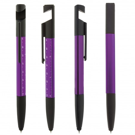 Stylo multifonction violet