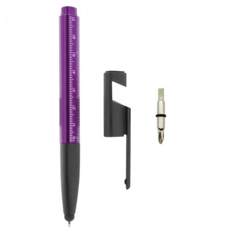 Stylo multifonction violet