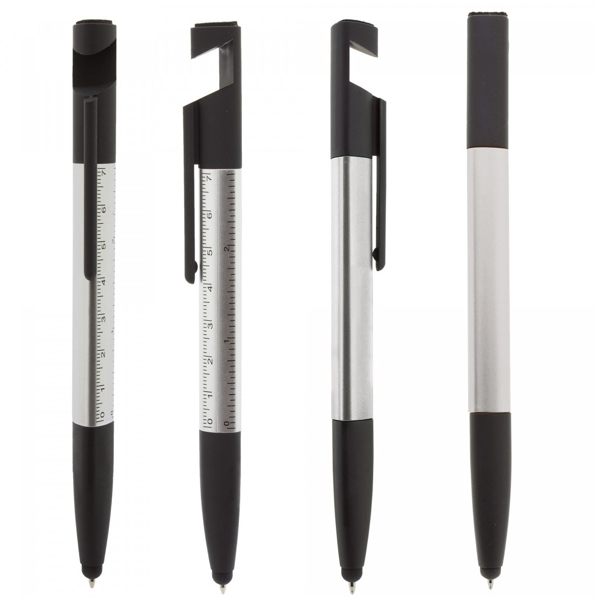 Stylo multifonction argenté