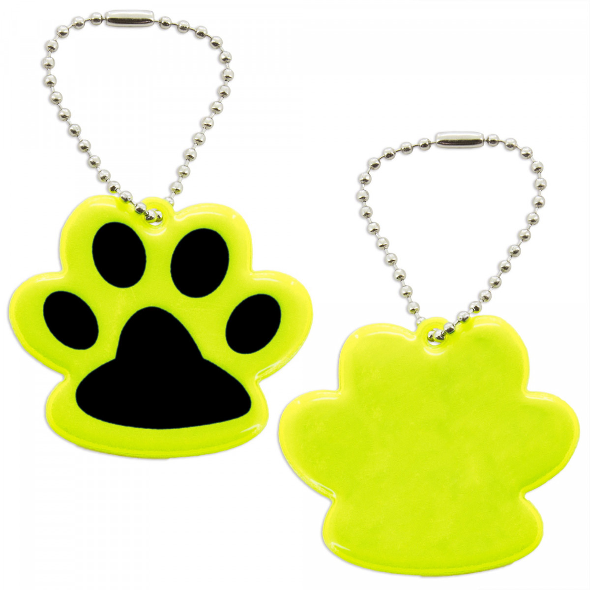 Lot De 2 Porte-clés Réfléchissants Sécurité – Pendentif étoile Jaune, Uxcell