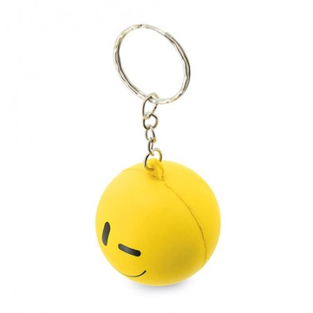 Porte clés smiley anti-stress personnalisable
