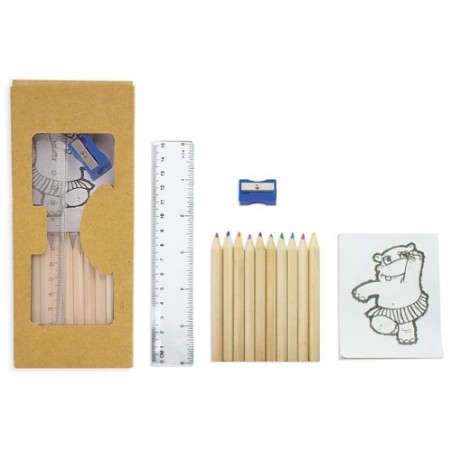 Set de crayons et carnet