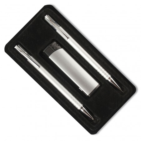 Pen case 2 pcs et briquet