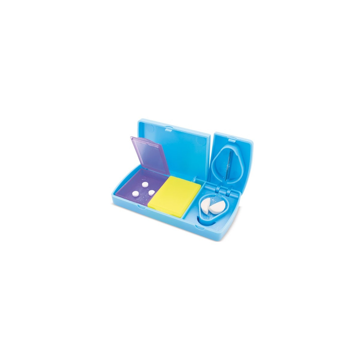 Pillulier de Voyage Compact Multicolore Organisateur Pratique et Sûr