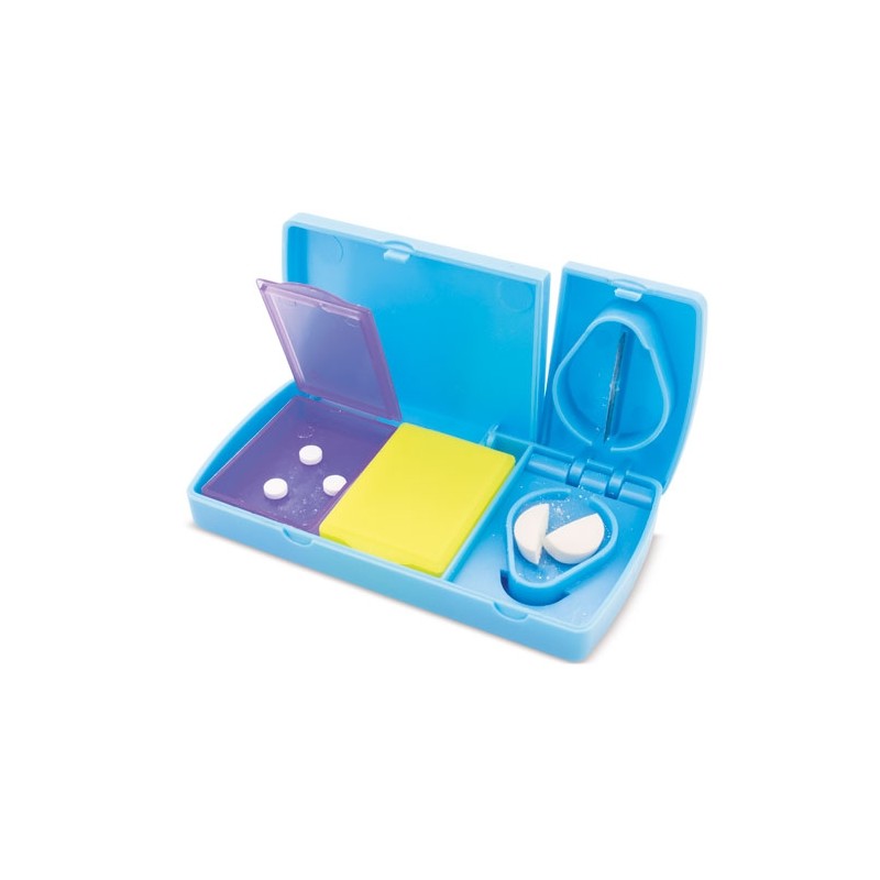 Pillulier de Voyage Compact Multicolore Organisateur Pratique et Sûr