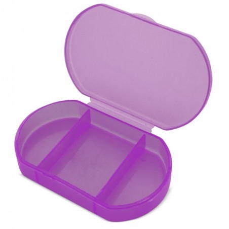 Pillulier de poche lilas