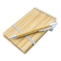 Tampon bambou avec stylo nature