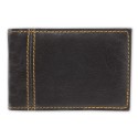 Porte-cartes en simili cuir noir au design élégant et pratique