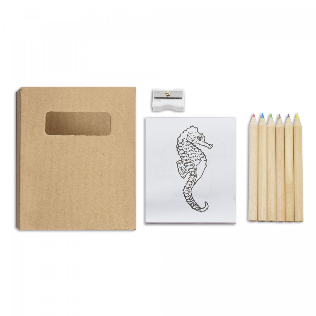 Set de coloriage pour enfants avec crayons et feuilles à colorier