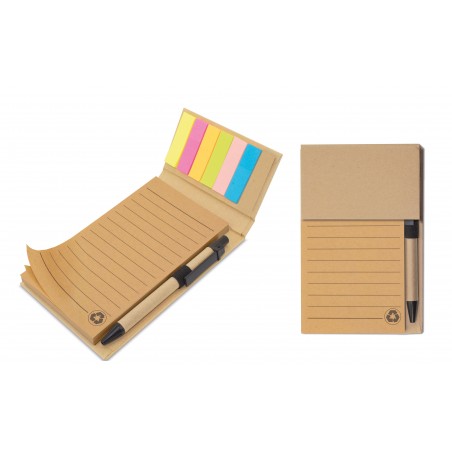 Cahier de marqueur avec stylo de bureau Ecolife