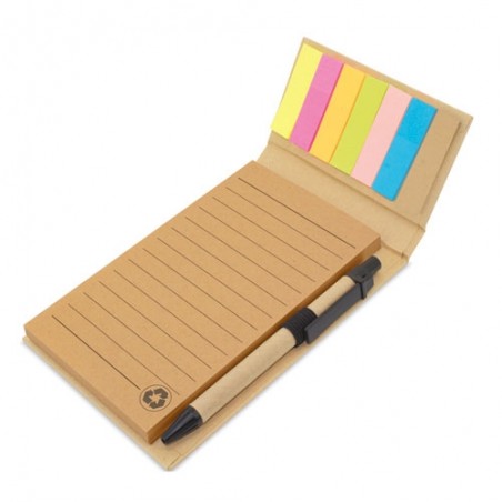 Cahier de marqueur avec stylo de bureau Ecolife