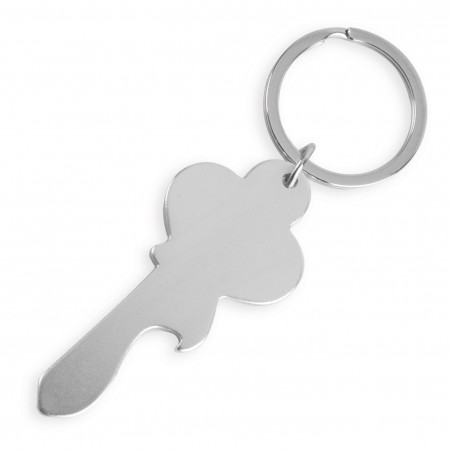 Porte-clés en aluminium clé en argent