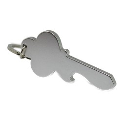 Porte-clés en aluminium clé en argent