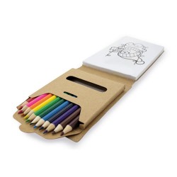 Livre De Coloriage Avec Boîte 12 Couleurs Pintur