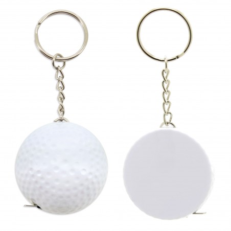 Porte clés avec mètre balle de golf