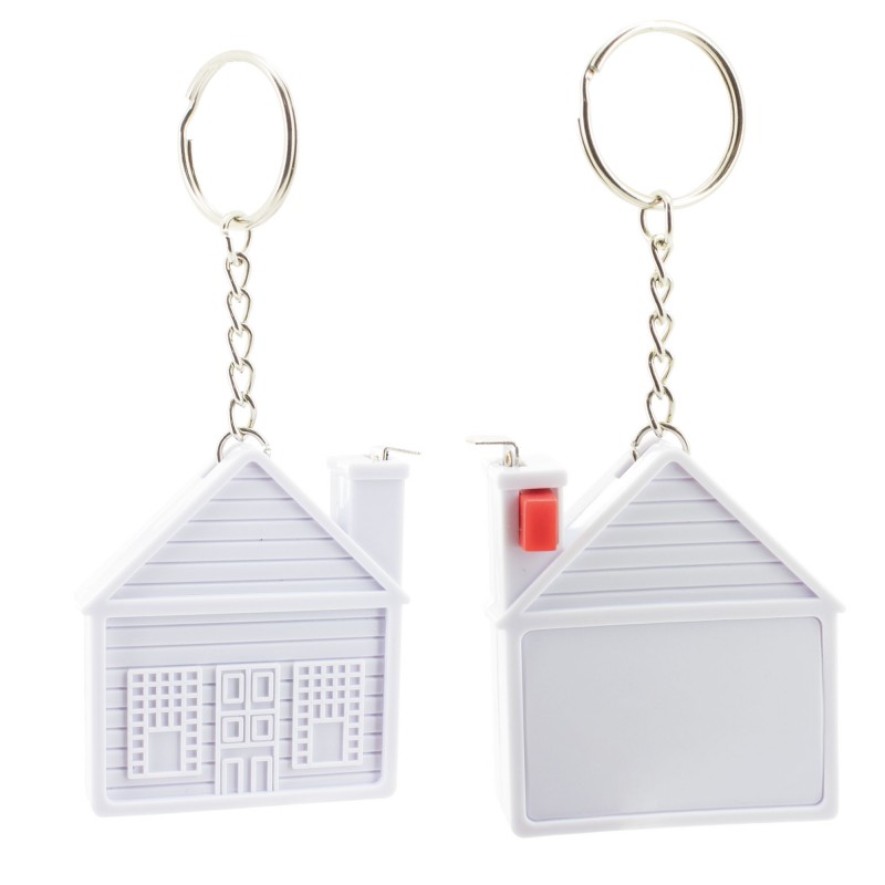 Porte-clés maison avec mètre