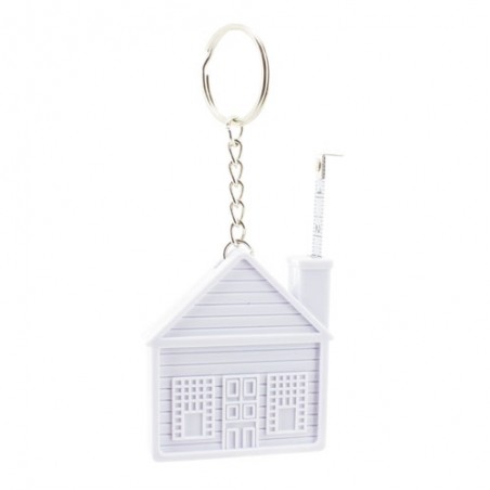 Porte-clés maison avec mètre