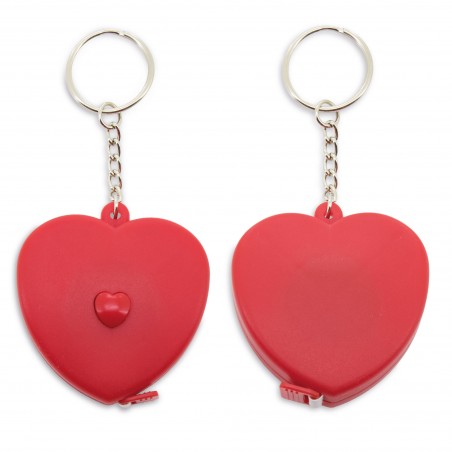 Porte-clés Coeur avec Mètre Intégré