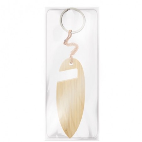 Porte clés porte téléphone en bambou surf