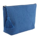 Trousse de toilette à pampilles en jute laminé