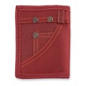 Portefeuille jeans rouge