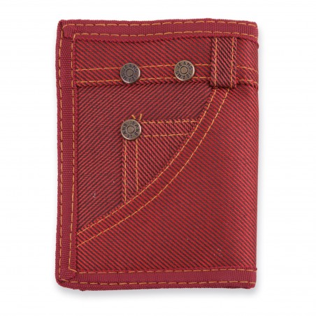 Portefeuille Jeans Rouge