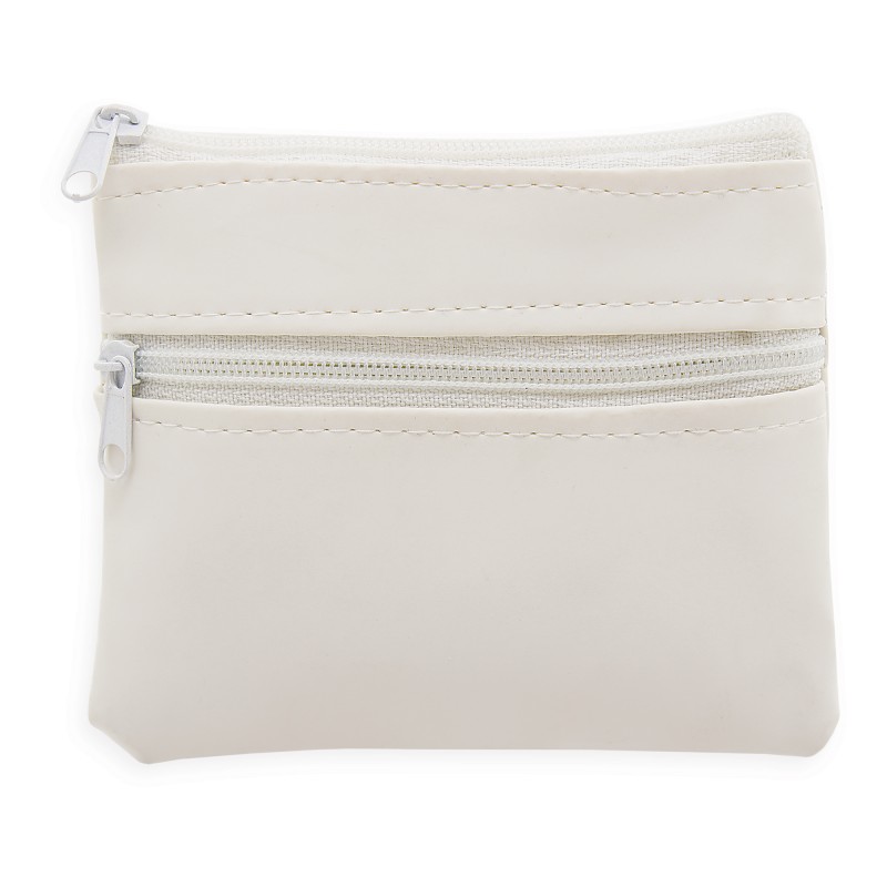 Petit Porte Monnaie Blanc Avec Deux Fermetures Petit Porte Monnaie Blanc Avec Deux Fermetures