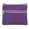 Portefeuille violet avec fermetures éclair