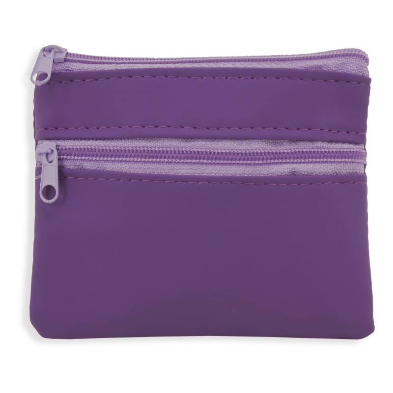 Petit Porte Monnaie Violet à Fermetures éclair Petit Porte Monnaie Violet à Fermetures éclair