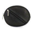 Porte-clés en cuir rond