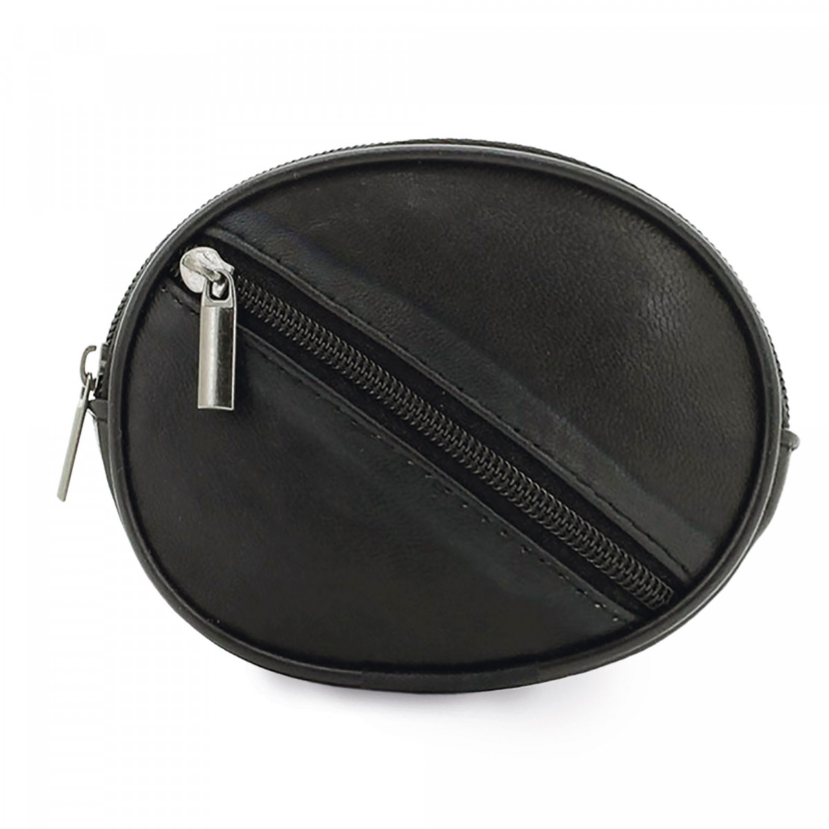 Porte-clés en cuir rond