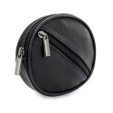 Porte-clés en cuir rond