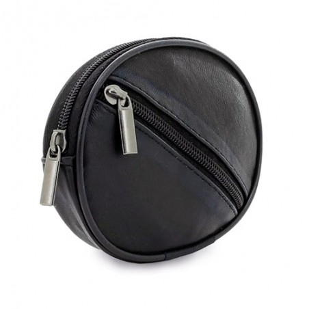 Porte-clés en cuir rond
