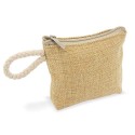 Necessaire en jute avec anse tressée, parfait pour des événements spéciaux