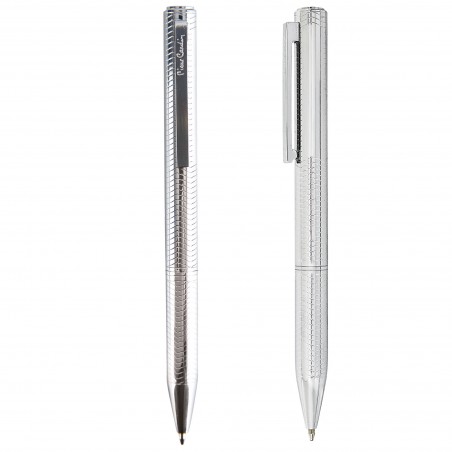 Stylo bille classique pierre cardin argent