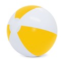 Balle de plage blanche et jaune
