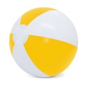 Ballon de plage blanc jaune
