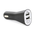 Chargeur de voiture double usb blanc