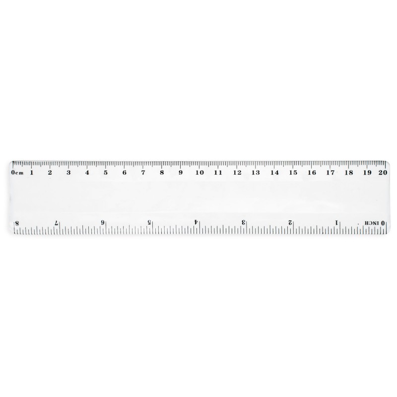 Règle souple 20 cm blanc