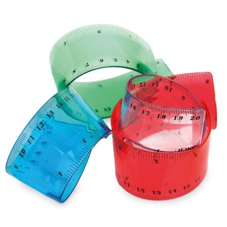 Règle souple 20 cm blanc
