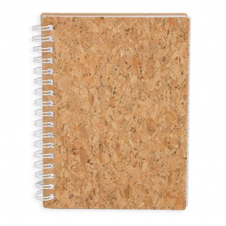 Carnet Avec Anneaux Blancs Liège Naturel