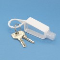 Bouteille de gel hydroalcoolique avec manchon en silicone rechargeable