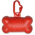 Porte sac en forme d os rouge