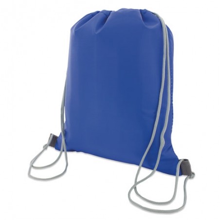 Sac isotherme bleu avec cordons, détail pratique pour événements et célébrations