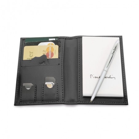 Bloc notes stylo et porte carte cannes pierre cardin